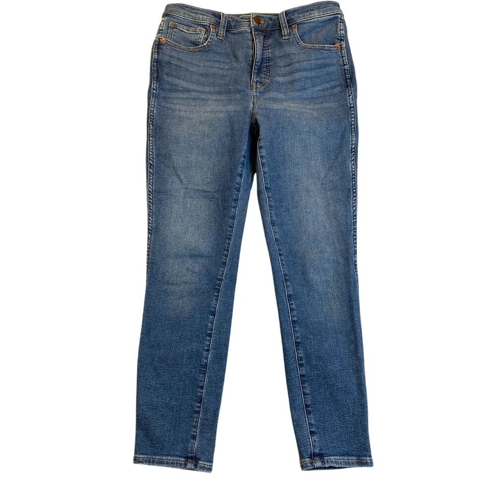 Madewell Womens Jeans Size 28 10" High-Rise Skinny Crop Blue Denim